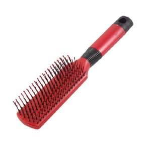    Rosallini Red Rectangle Header Hair Care Plastic Comb Brush Beauty