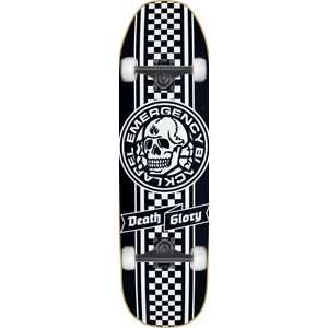 Black Label Peters Death Skull Complete Skateboard   8.75 w/Mini Logos 