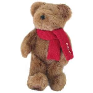   Lauren Polo Teddy Bear Plush Red Scarf  Toys & Games  