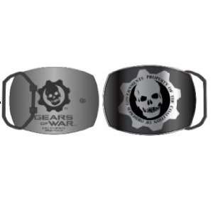    Belt Buckle   Gears Of War   Silver Skull Logo 