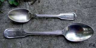 1847 Rogers Bros IS THREADED Pattern Two Spoons  
