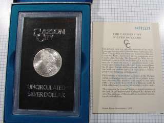 1884 CC GSA Morgan Silver One Dollar $1 Coin Carson City Uncirculated 