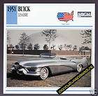 1951 BUICK LESABRE Concept Show Car PICTURE SPEC CARD