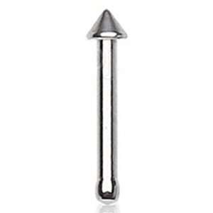   Surgical Steel Nose Ring Jewelry Piercing Stud with Spike Top 20 Gauge