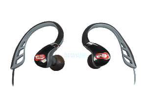   Canal Sports Headphones with iPod/iPhone Control and Mic (Black/Red