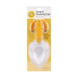  Wilton Scoop It Measuring Cups Yellow Handle W2103324; 2 