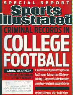 2011 Sports Illustrated Criminal Records in College Football special 