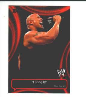 2011 Topps WWE Catchy Phrases #CP3 The Rock  