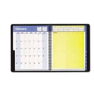   Weekly/Monthly Planner, Black, 8 x 9 7/8, 2011 2012 Electronics