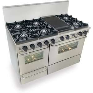   Convection Oven Self Cleaning and Double Sided Grill/Griddle Stainless