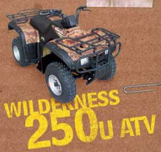 The Wilderness 250u ATV is the perfect choice for the farm, hunting 