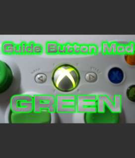 Xbox 360 Controller Guide Button / Dome LED Mod   Green  