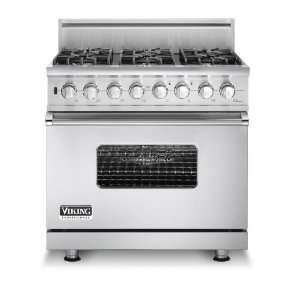    Viking VGSC5366BSSLP 36 Inch Freestanding Range Appliances