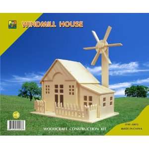  3d Wooden Puzzle windmill House Toys & Games