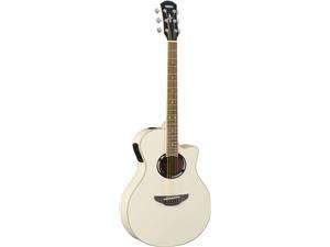   com   Yamaha APX500 II Vintage White Cutaway Acoustic Electric Guitar