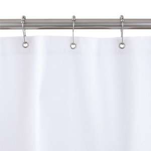   Cotton Duck Cloth Shower Curtain   White   68 x 72