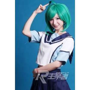  Green Short Length Anime Cosplay Costume Wig Toys & Games
