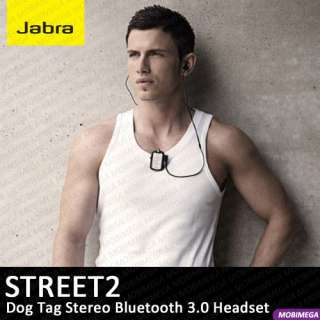   STREET2 BT3030 II Dog Tag A2DP Stereo Bluetooth Headset Black  