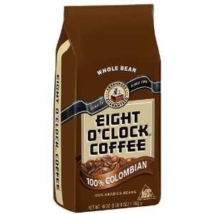 Eight OClock Coffee Whole Bean Columbian   40 oz   CASE PACK OF 2