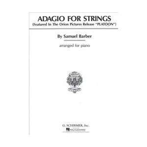  G. Schirmer Adagio for Strings (Standard) Musical 