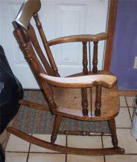 Quartersawn Oak Empire Rocker / Rocking Chair  
