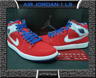 Nike Air Jordan 1 Retro LS Stealth Varsity Royal Sport Red US 12 rare 