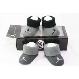  Nike Air Jordan Newborn Infant Baby Booties Socks Blakc 