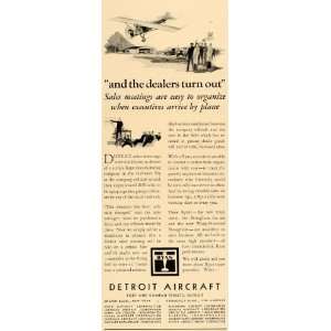  1930 Ad Ryan Detroit Aircraft Airplane Aviation Plane 
