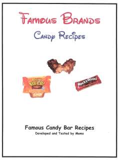Famous CANDY Bar Cookbook Recipes Chocolate Authentic  
