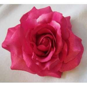 NEW Large Pink Rose Hair Flower Clip and Pin, Limited 