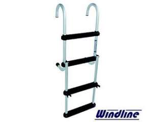 New Windline Aluminum 4 Step Pontoon Boat Ladder FDL 4B  