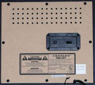 Crosley CR37 Bluebird AM/FM Radio, Cassette Deck with Auxiliary 