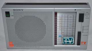 Sony Model ICF 770W TV Weather AM FM 3 Band Radio Receiver  