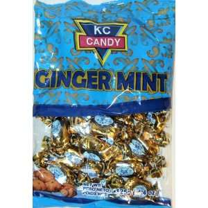 Kc Ginger Mint 5  Pack of 100g, 3.52 Oz Each Bag ,Made in Trinidad 