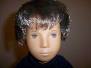 Vintage Sasha Doll Dark Black Hair Boy Gregor 1968 w/ Original Tube 