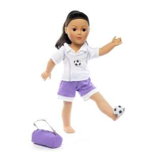  Fits American Girl Dolls 18 Soccer Uniform   18 Inch Doll 