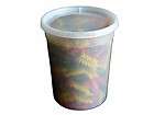 32 oz. Round Plastic Soup/Food Cups w/Lids 100 Pack   Disposable 