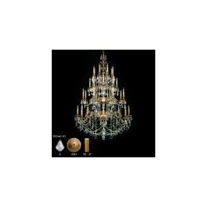 American Brass and Crystal CH9583 O 09M PI Rosetta 32 Light Large 