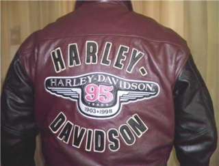 Harley Davidson 95th Anniversary Leather Jacket XL  