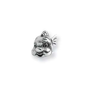 Animated Fish Charm in Sterling Silver for 3mm Reflections, Expression 
