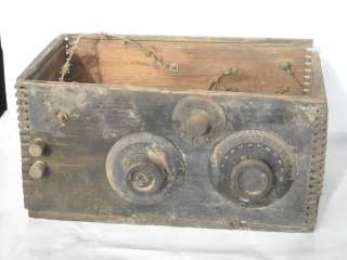 Vintage Homebrew Tube Radio Receiver 299 Dovetail Box  