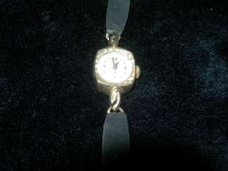 Antique Vintage Watch Lady Hamilton 14K White Gold  