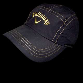 Callaway Ladies Running Golf Hat Calloway Navy/Gold Ladies Golf Cap 