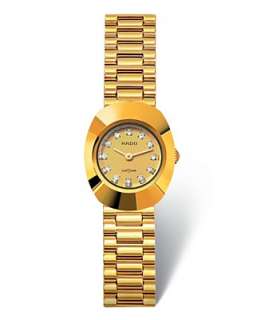 Rado Watch, Womens Original 18k Gold Plated Stainless Steel R12559633 
