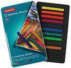 Derwent Inktense Blocks Tin 12/Pkg Water Soluble # 2300442