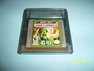 Army Men Sarges Heroes 2 (Game Boy Color, 2000) GBC 790561509110 