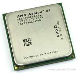 ATHLON 64 3400+ 2.2GHz S939 CPU ADA3400DAA4BY WARRANTY  