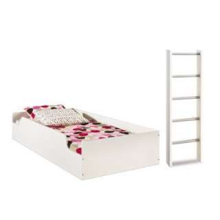 Logik Collection Twin Loft Top Bed (39) in Pure White  