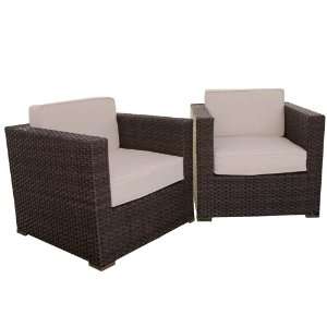  Atlantic Bellagio Armchairs, Off White Patio, Lawn 