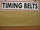 TIMING BELTS Automotive Service Sign 3D Embossed Plasti